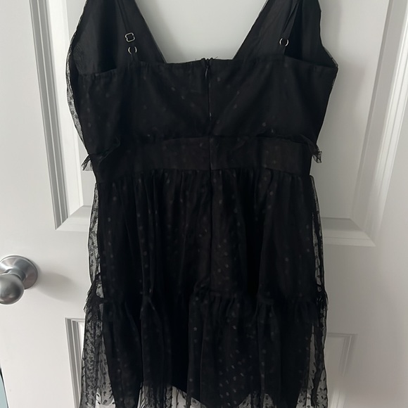 Black polkadot dress - Picture 2 of 2